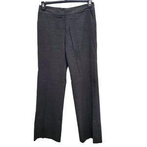 Halogen Women's Black White Tiny Check Flat Front Wide Leg Dress Pants Size 4‎